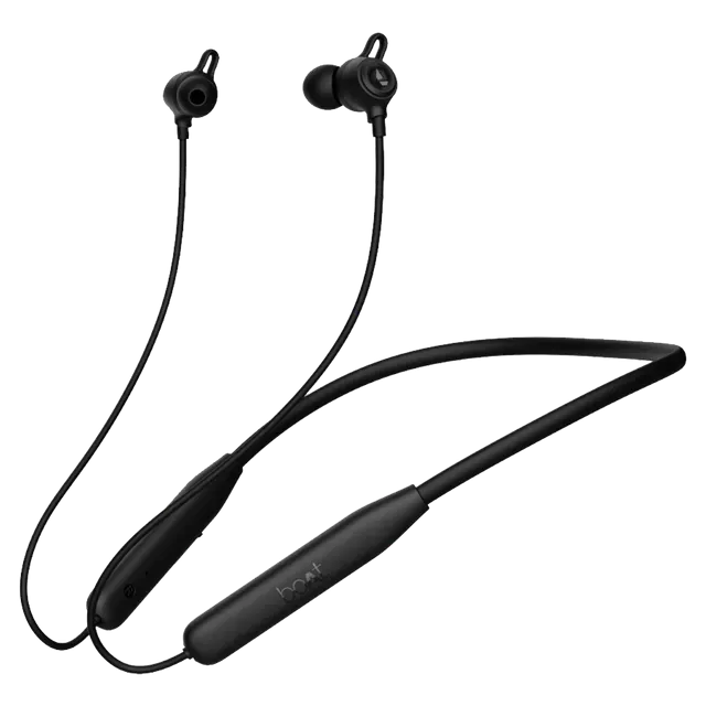 boAt Rockerz 109 Neckband with Environmental Noise Cancellation (IPX5 Water Resistant, ASAP Charge, Active Black)