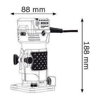 Bosch GKF 550 Palm Router / Trimmer (1/4") 550W [Contractor's Choice] (No Box)