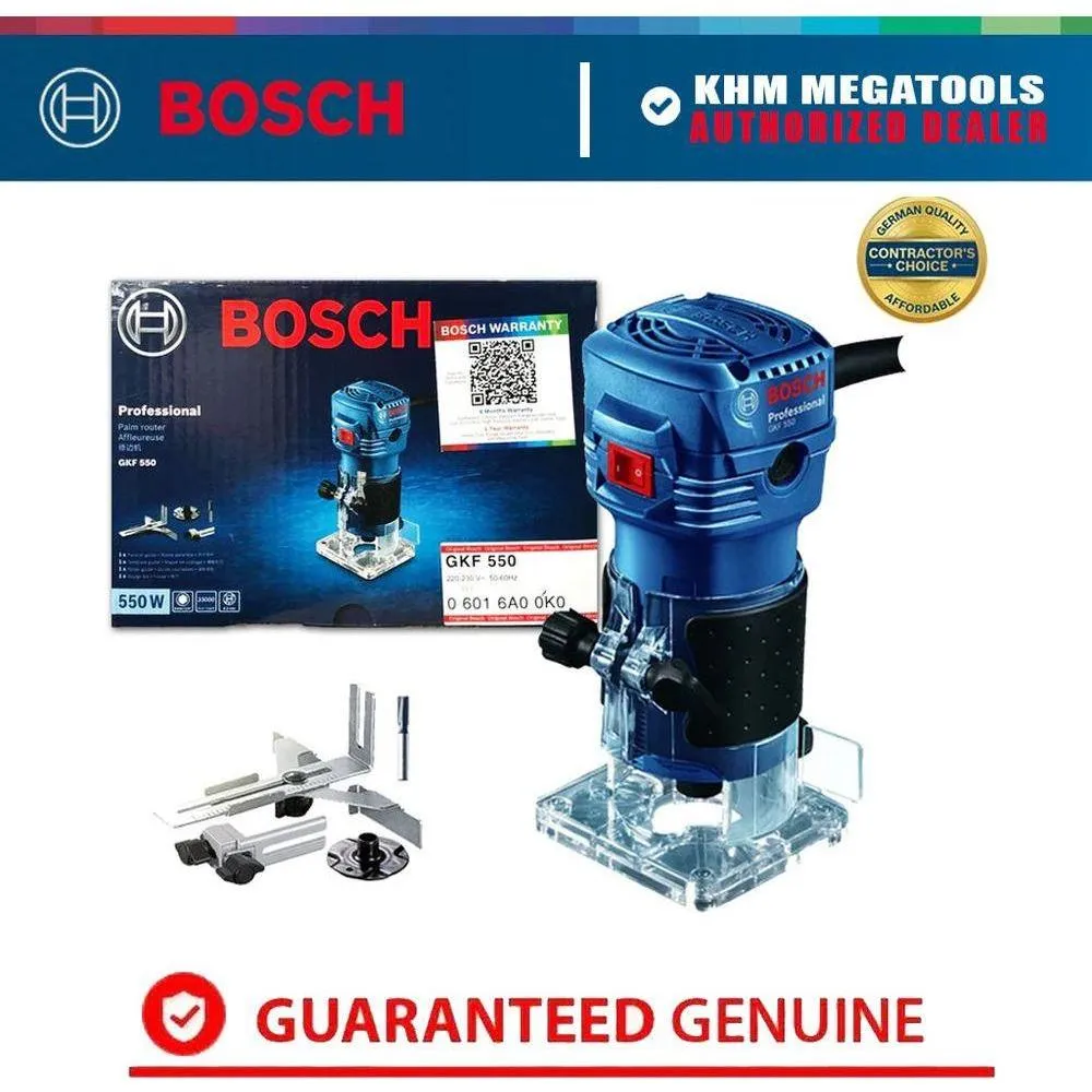 Bosch GKF 550 Palm Router / Trimmer (1/4") 550W [Contractor's Choice] (No Box)