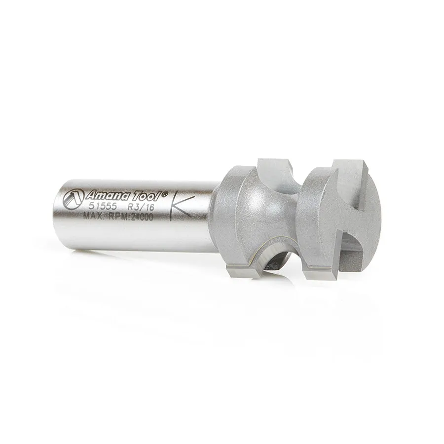 Bullnose Router Bit | 3⁄16 Radius x 7⁄8 Dia x 7⁄8 x 1⁄2"Shank | 51555 | 738685515556