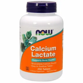 Calcium Lactate 250 Tabs By Now Foods