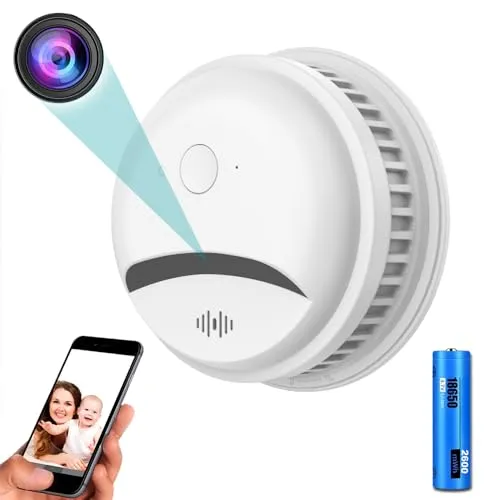 CAMDUCK Wireless Spy Camera|Hidden Camera Smoke Detector|4MP HD Nanny Cam| WiFi Hidden Camera|Spy Camera Hidden Camera|Secret Camera|Hidden Security Camera|Indoor Camera for Home Office