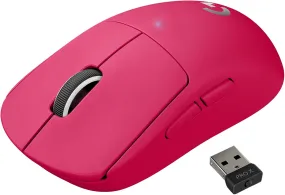 Certified Refurbished - Logitech G PRO X SUPERLIGHT Wireless Gaming Mouse, Ultra-Lightweight - Magenta