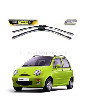 Cherry QQ Maximus Premium Silicone Wiper Blades - Model 2003-2012