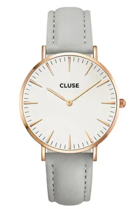 Cluse La BohíÂme Rose Gold White/Grey Watch