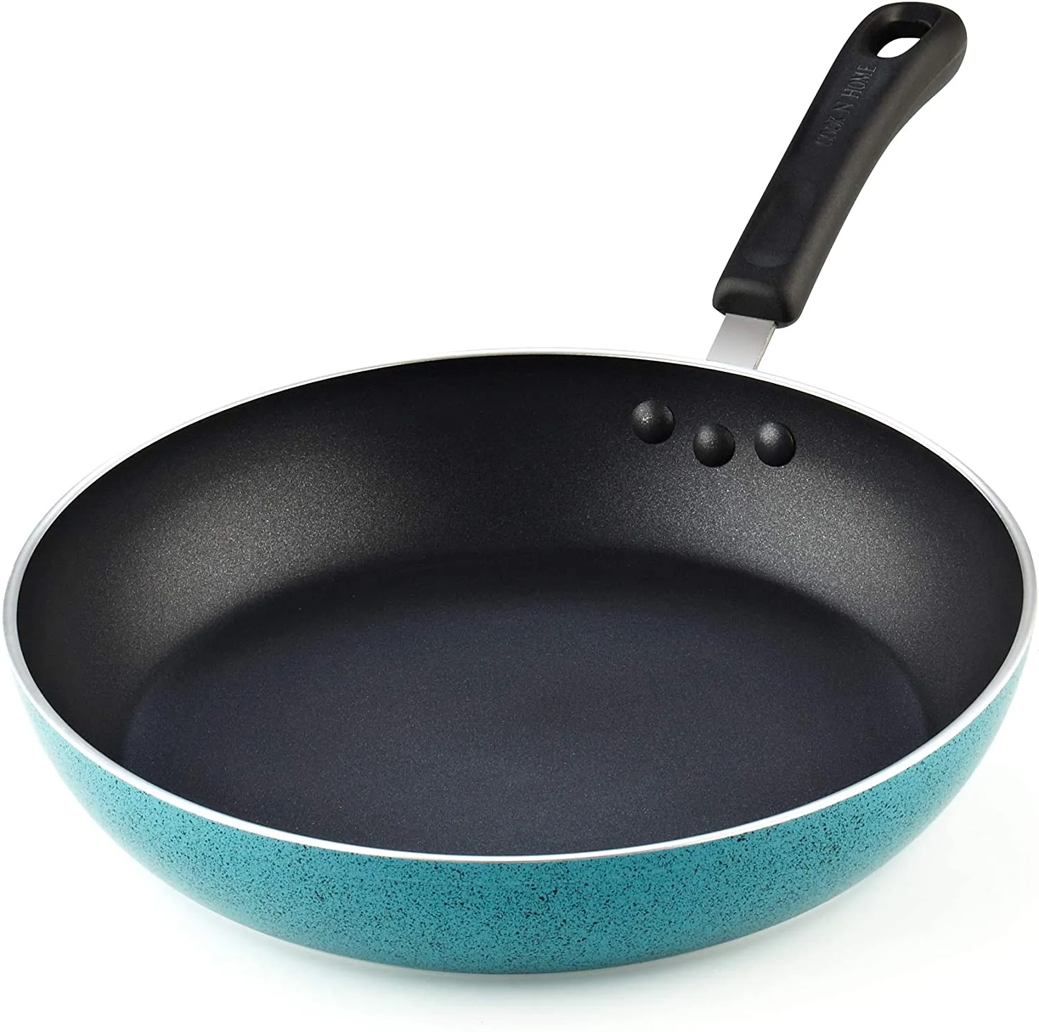 Cook N Home Nonstick Saute Fry Pan , 11-Inch, Turquoise