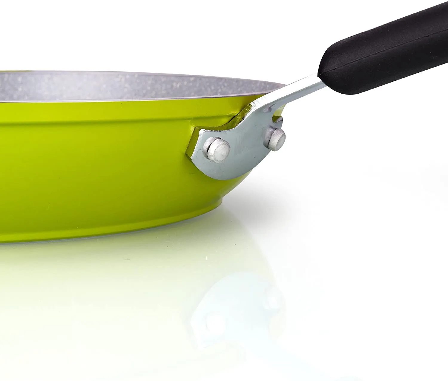 Cook N Home Professional Marble Fry Pan nonstick, 8" and 10" set, Green