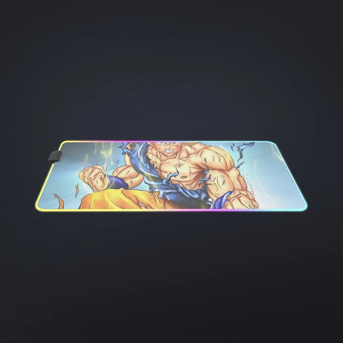 DBZ Goku Super Saiyan Thunder Power Damage Fight Cool Design cool LED Mouse Pad