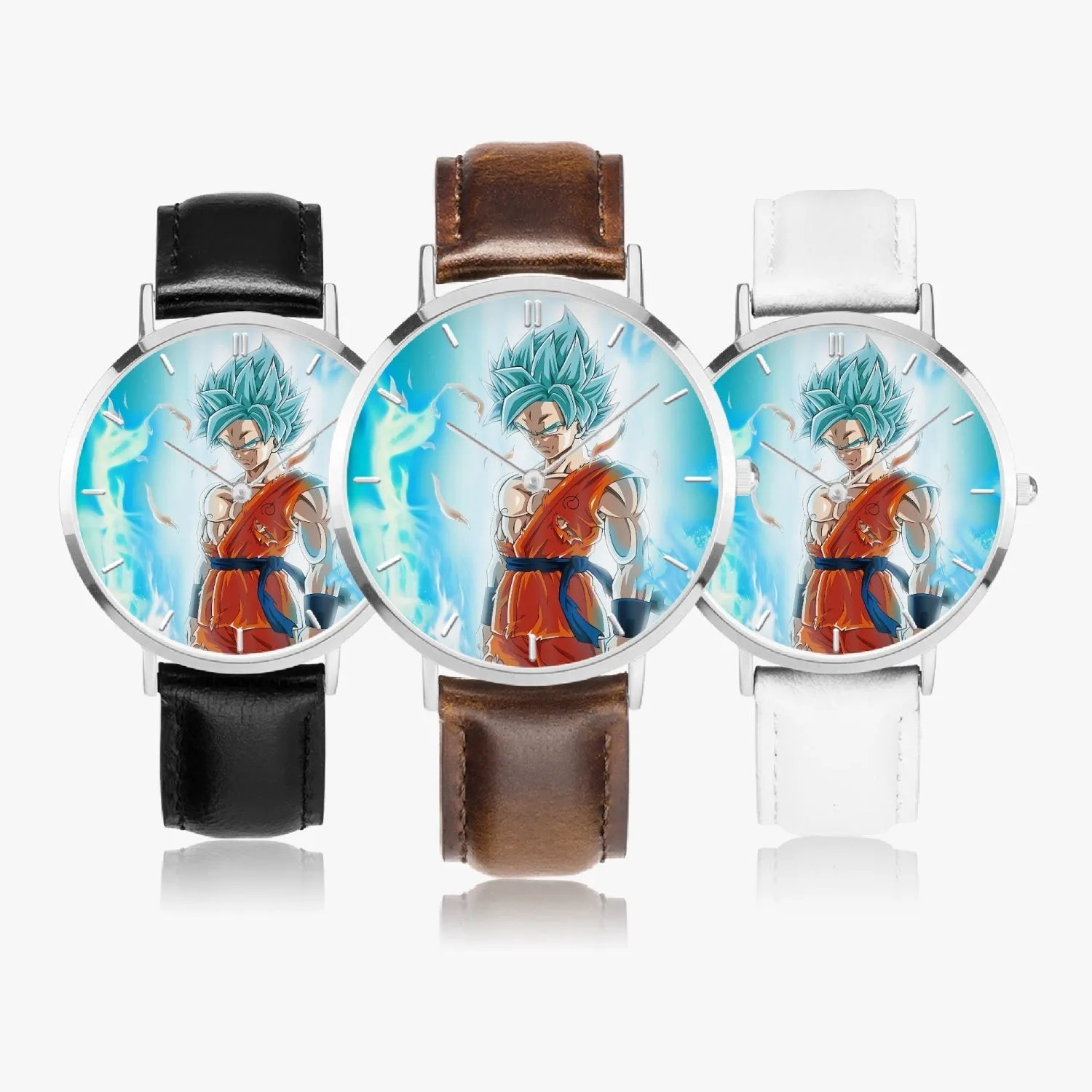 DBZ-Store Serious Super Saiyan Goku 2 Blue Epic Aura Watch