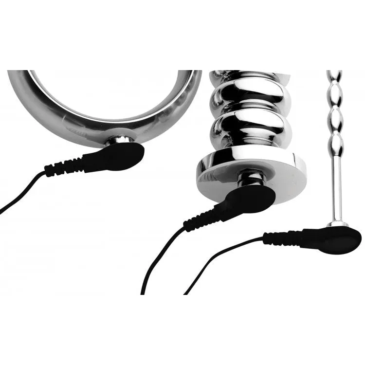 Deluxe Series Voltaic for Him Stainless Steel  Male E-Stim Kit