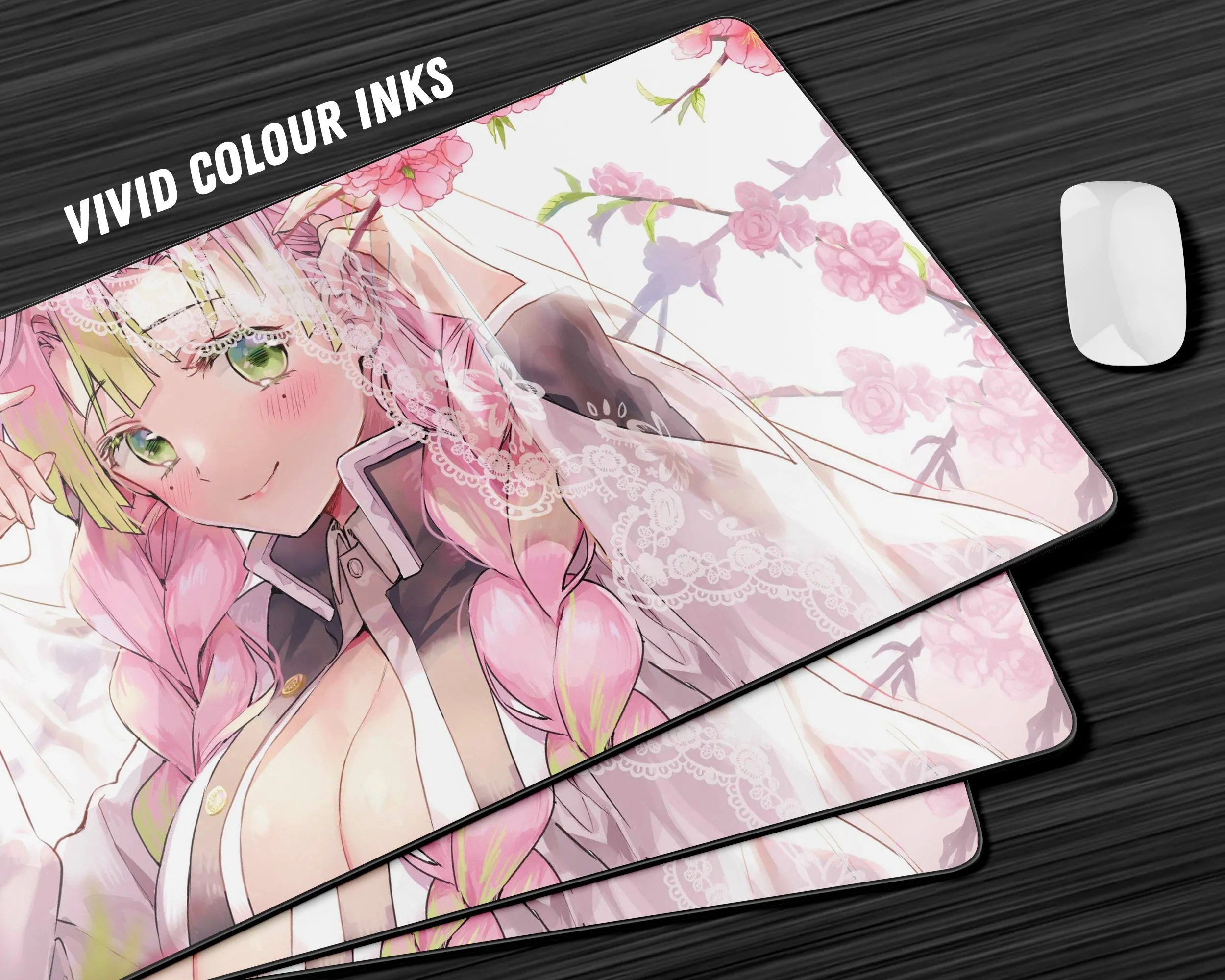 Demon Slayer Mitsuri Kanroji Love Hashira Gaming Mouse Pad