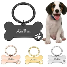 Doggy Bone Personalized Custom ID Tag