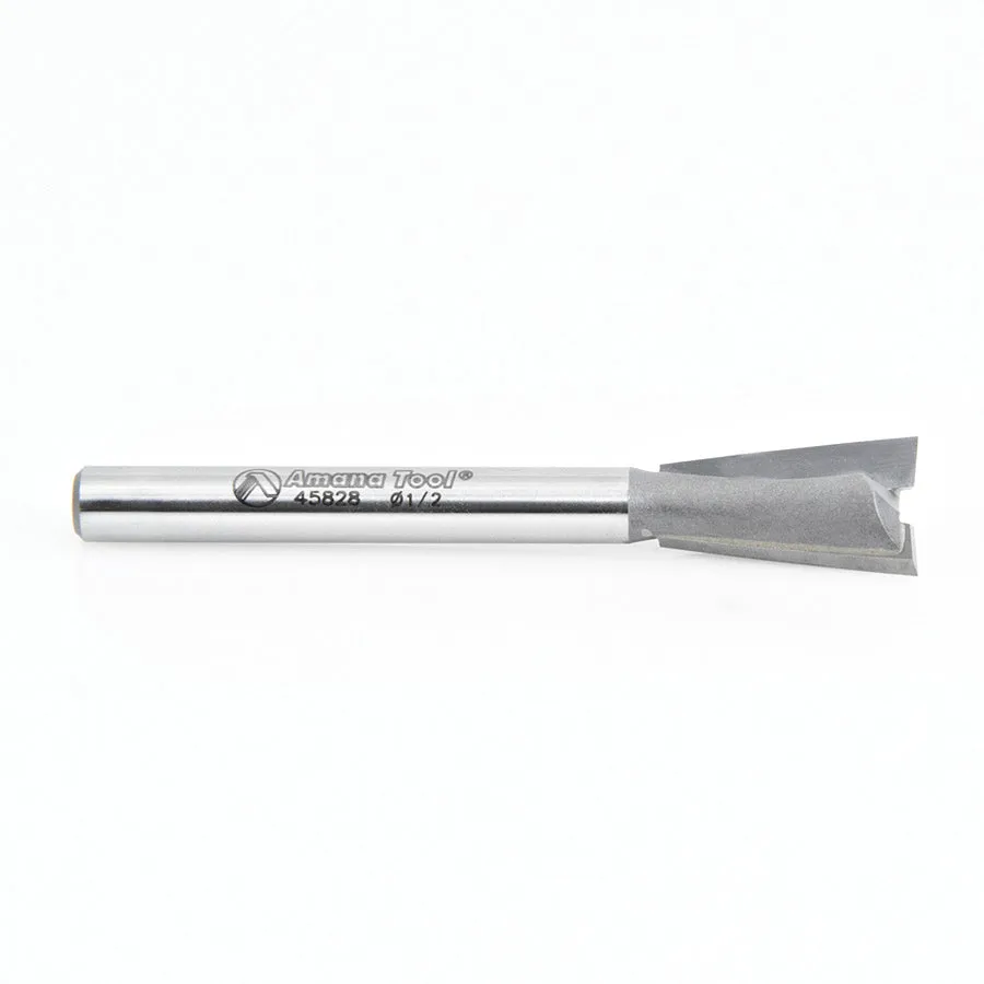 Dovetail Router Bit | 8°x 1⁄2 Dia x .825 x 1⁄4" Shank | 45828 | 738685458280