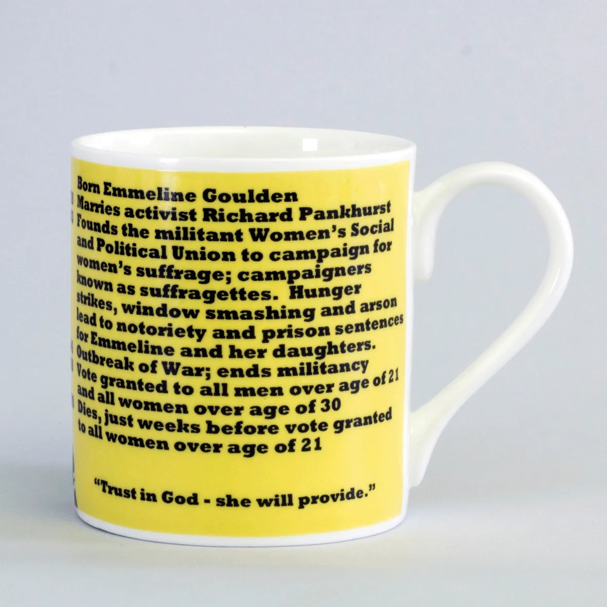 Emmeline Pankhurst mug