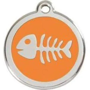 Fish Bone Pet ID Tag