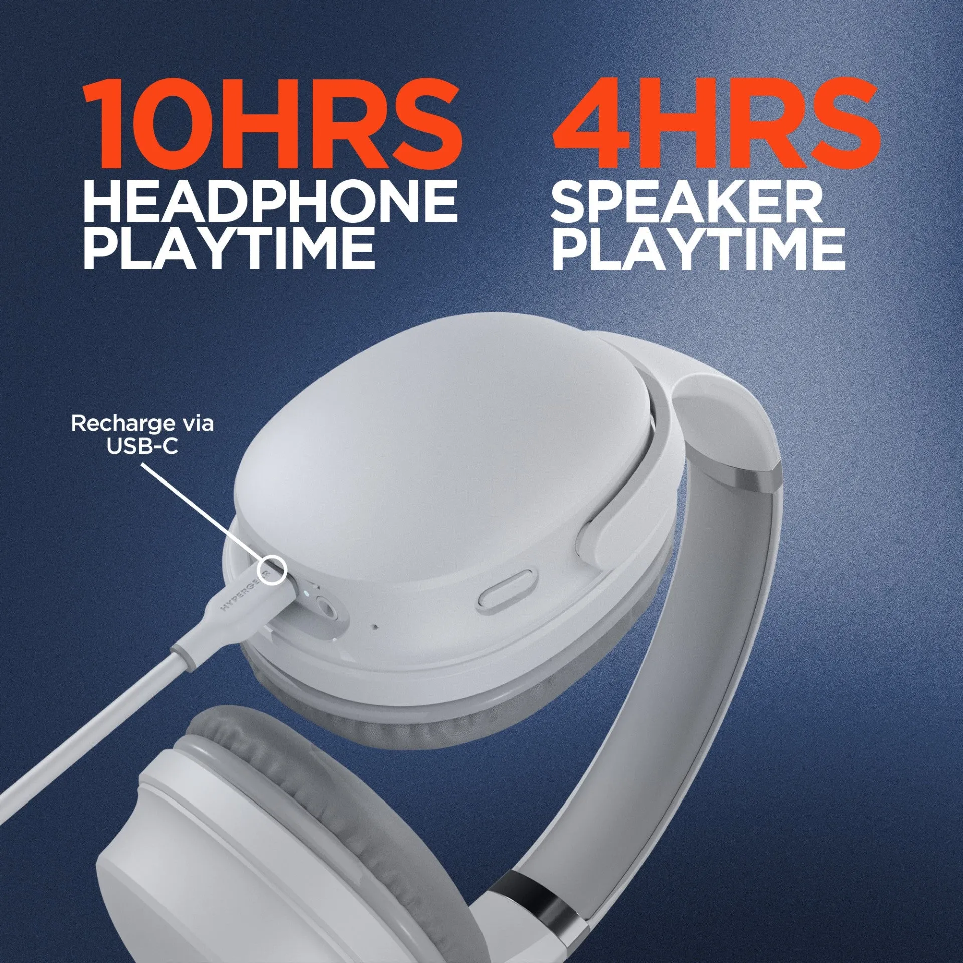 Flip 2-in-1 Wireless Headphones   Speaker | White