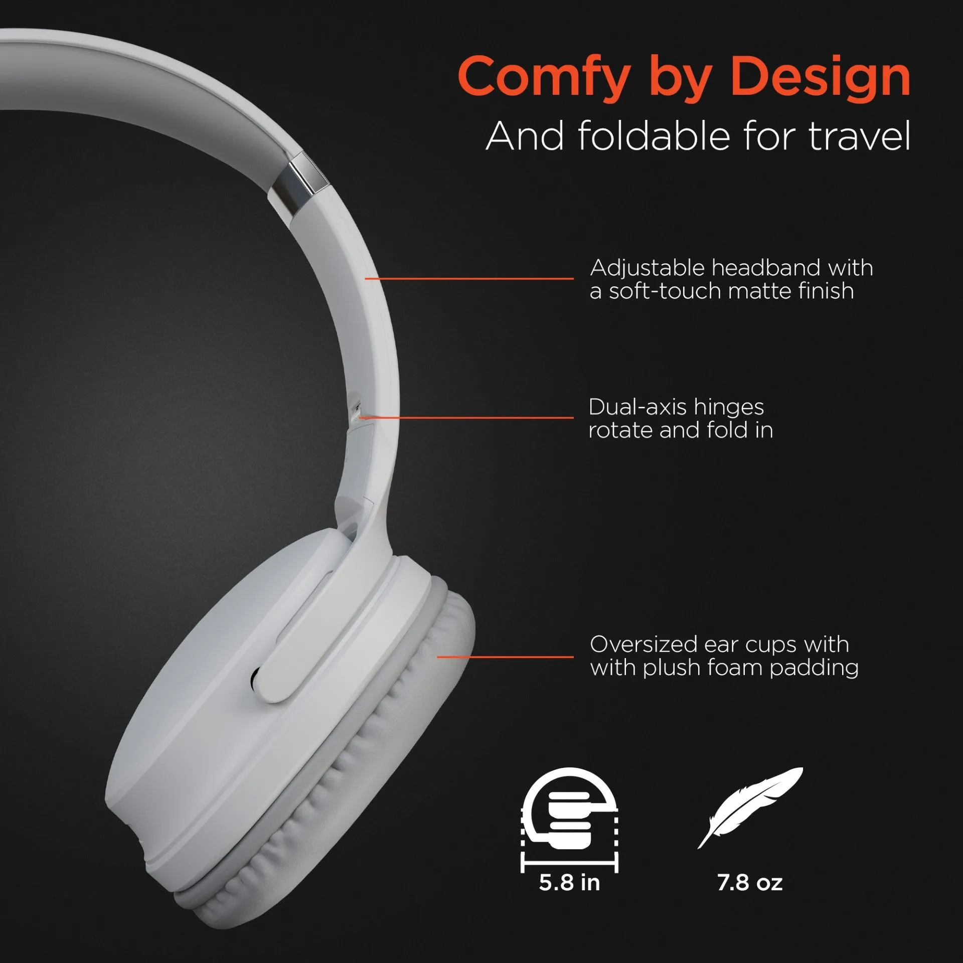 Flip 2-in-1 Wireless Headphones   Speaker | White