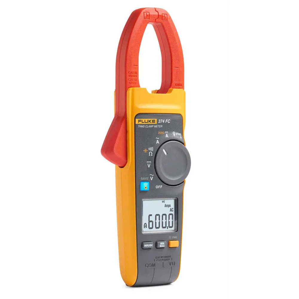 Fluke 374 FC 600 Amp AC & DC True RMS Clamp Meter with Bluetooth