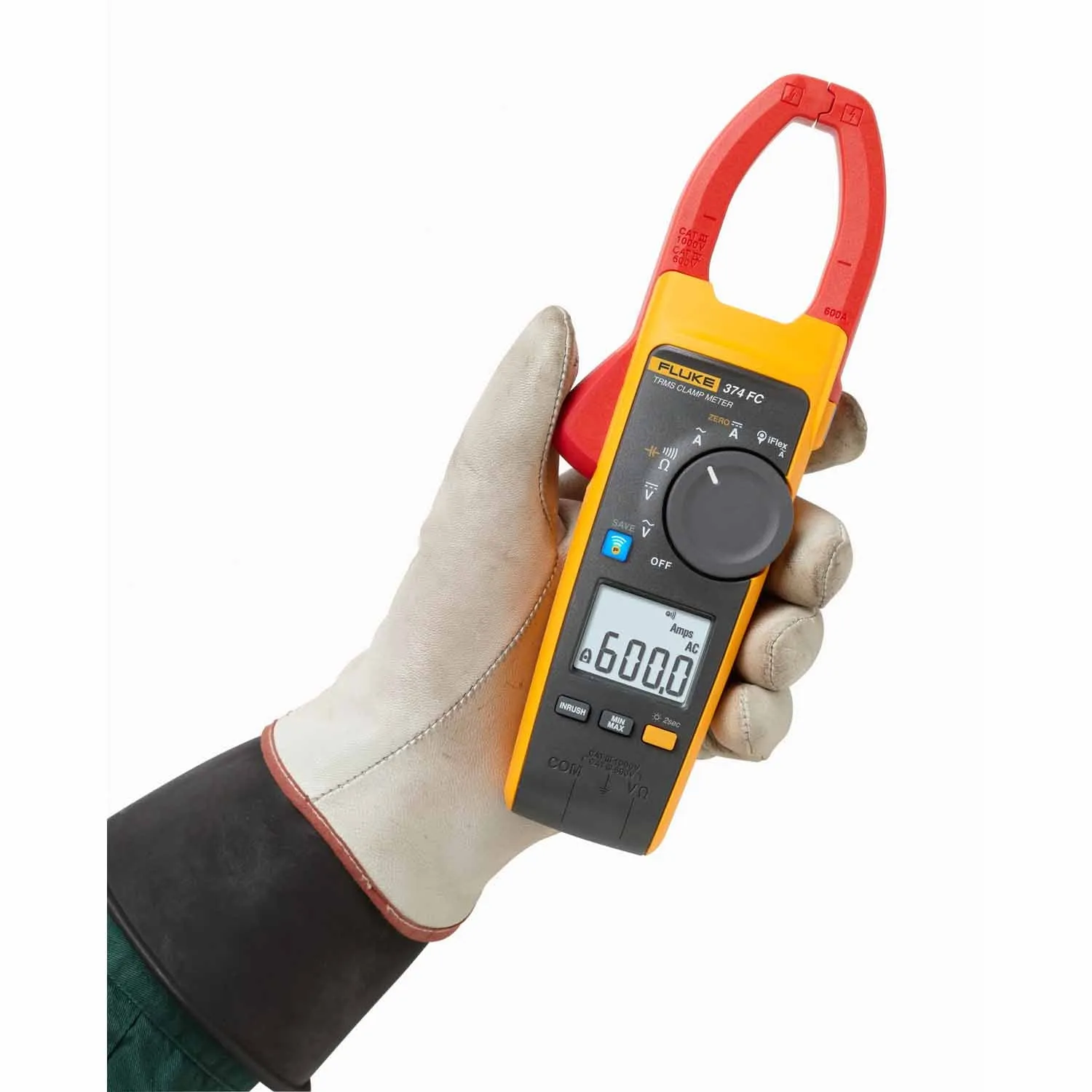 Fluke 374 FC 600 Amp AC & DC True RMS Clamp Meter with Bluetooth