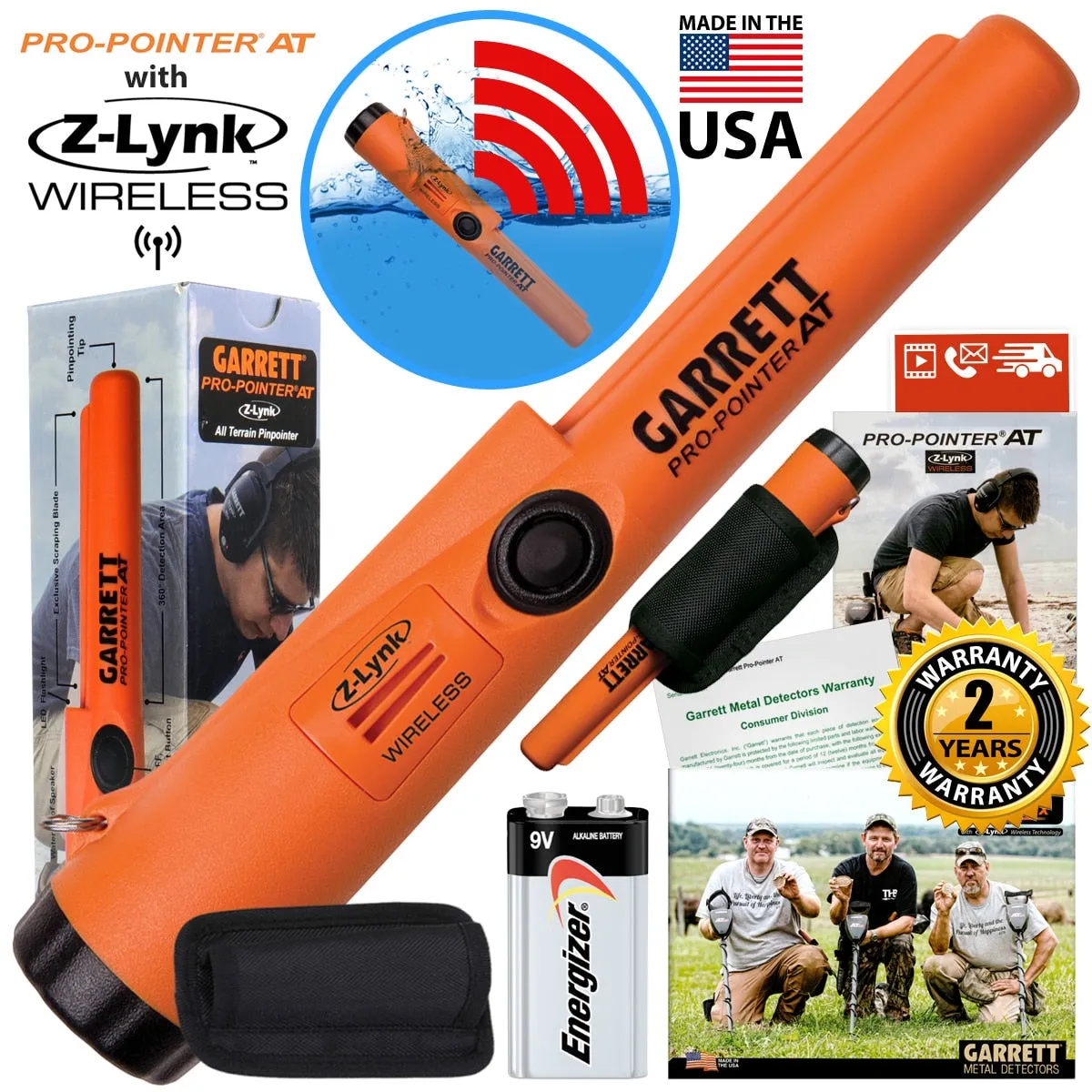 Garrett Pro-Pointer AT Z-LYNK Waterproof Pinpointer