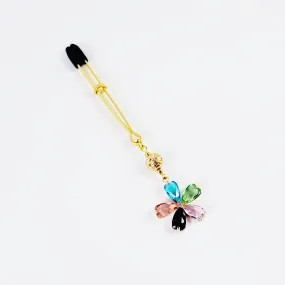 Gemstone Flower Tweezer Clitoral Clamp