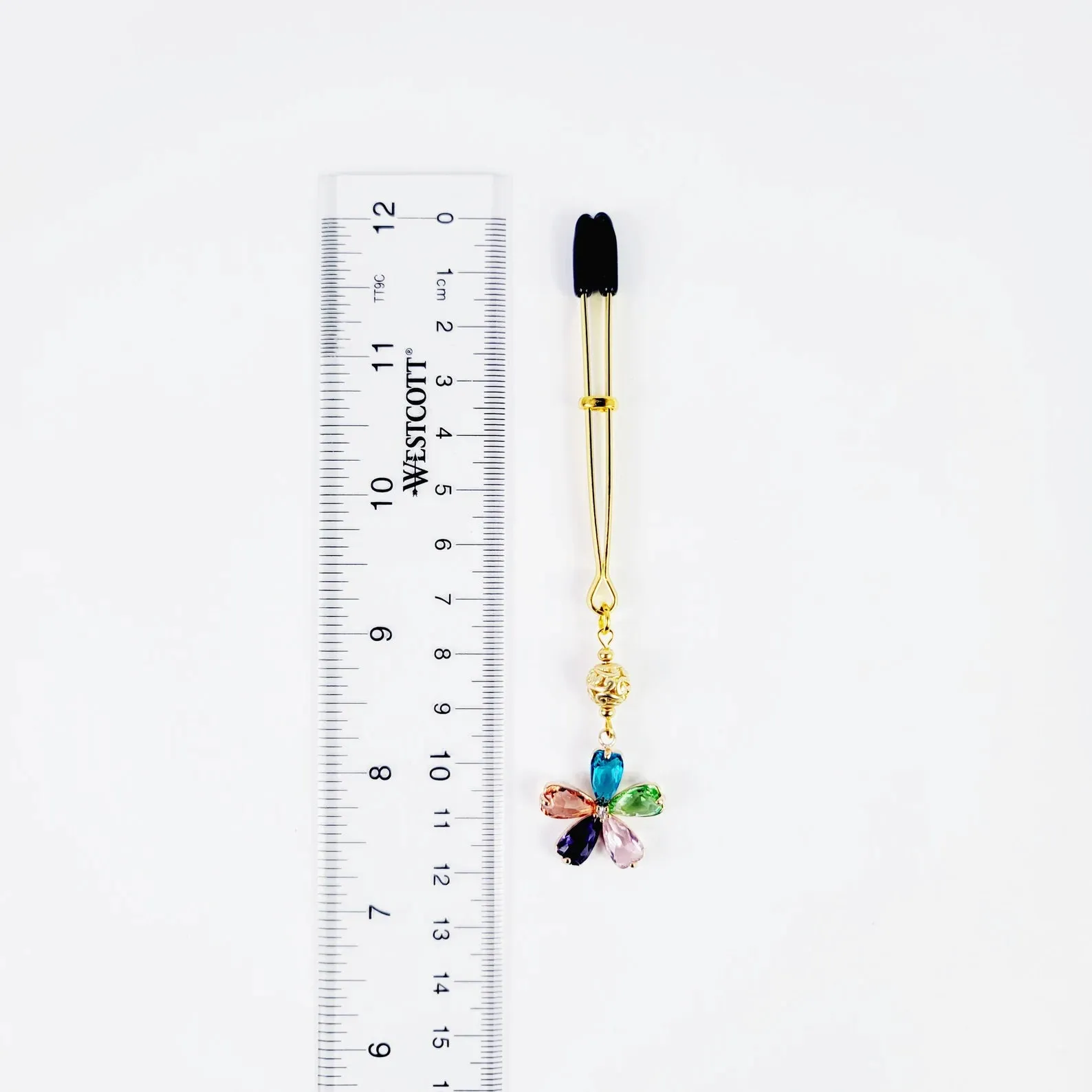 Gemstone Flower Tweezer Clitoral Clamp