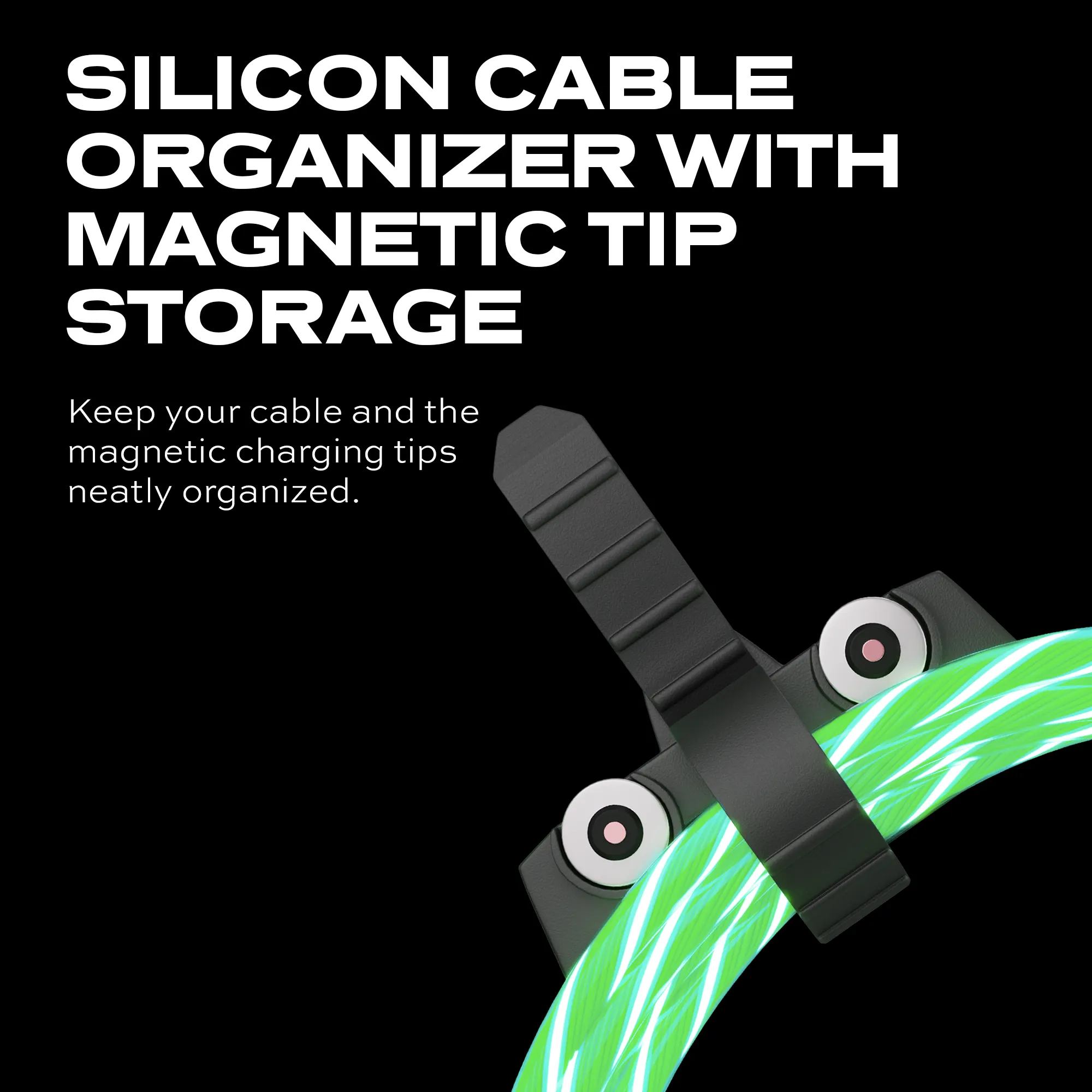 GloBright® 360 Green | Universal Magnetic Charge Cable