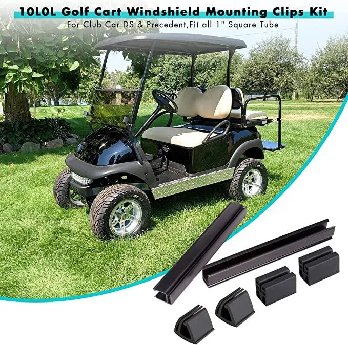 Golf Cart Windshield Clips Mount Kit for Club Car DS & Precedent - 10L0L