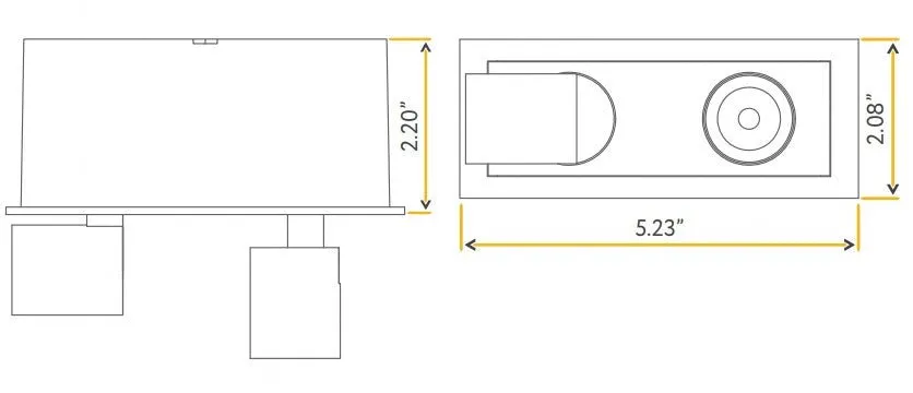 Goodlite Dipper G21052 2" 6W Dual Head Retractable Downlight Selectable CCT