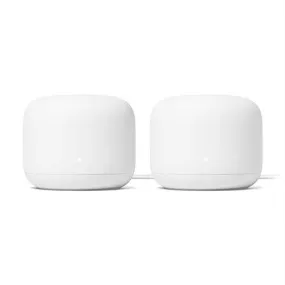 Google Nest Wifi -  AC2200 - Mesh WiFi System -  Wifi Router - 4400 Sq Ft Coverage - 2 pack