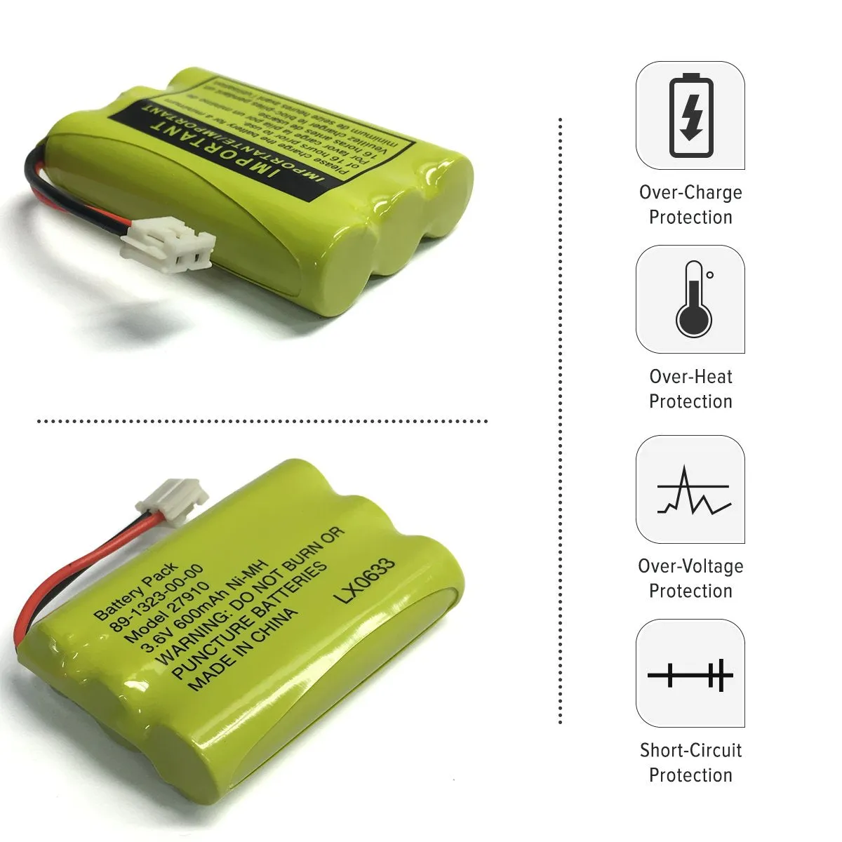 GP GP70AAH3BMJZ Cordless Phone Battery