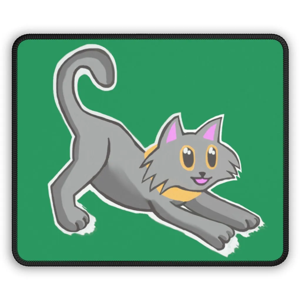 Grey Kitty Gaming Mouse Pad