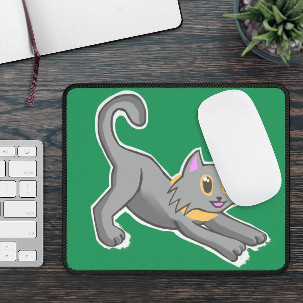 Grey Kitty Gaming Mouse Pad