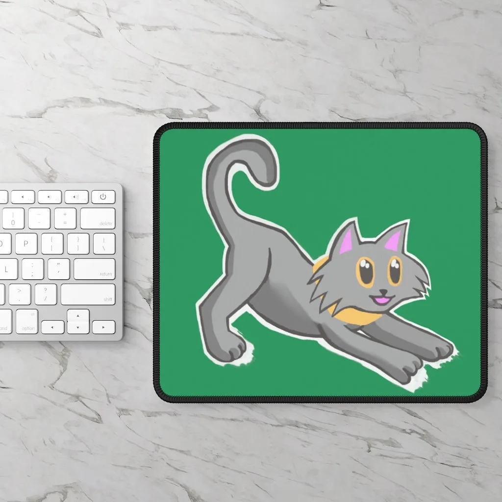 Grey Kitty Gaming Mouse Pad