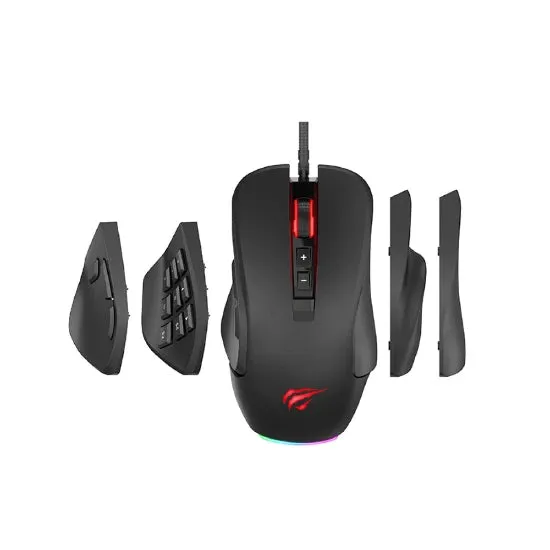 HAVIT Game note Programming Gaming Mouse, Black