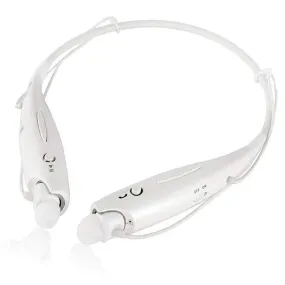 HBS-730 WIRELESS Neckband Bluetooth Wireless Earphones With Mic - White