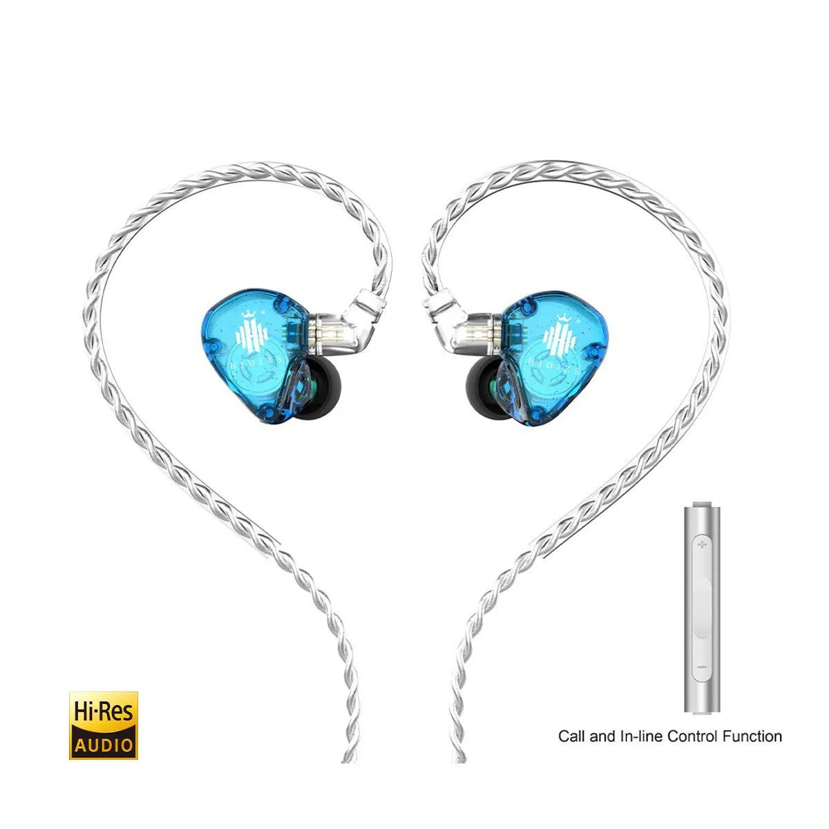 Hidizs MS1-Rainbow High-Performance Dual Magnetic Circuit Dynamic Driver In-ear Monitors