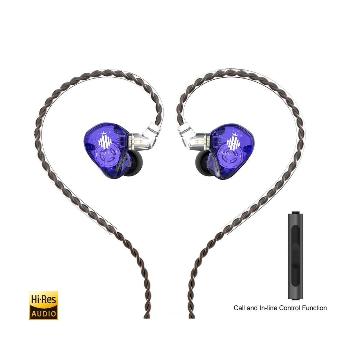 Hidizs MS1-Rainbow High-Performance Dual Magnetic Circuit Dynamic Driver In-ear Monitors