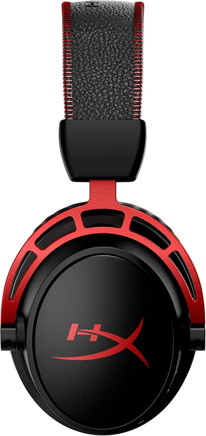 HyperX Cloud Alpha Wireless - Gaming Headset for PC, 300-hour battery life, DTS Headphone:X Spatial Audio, Memory foam, Dual Chamber Drivers, Noise-cancelling mic, Durable aluminium frame