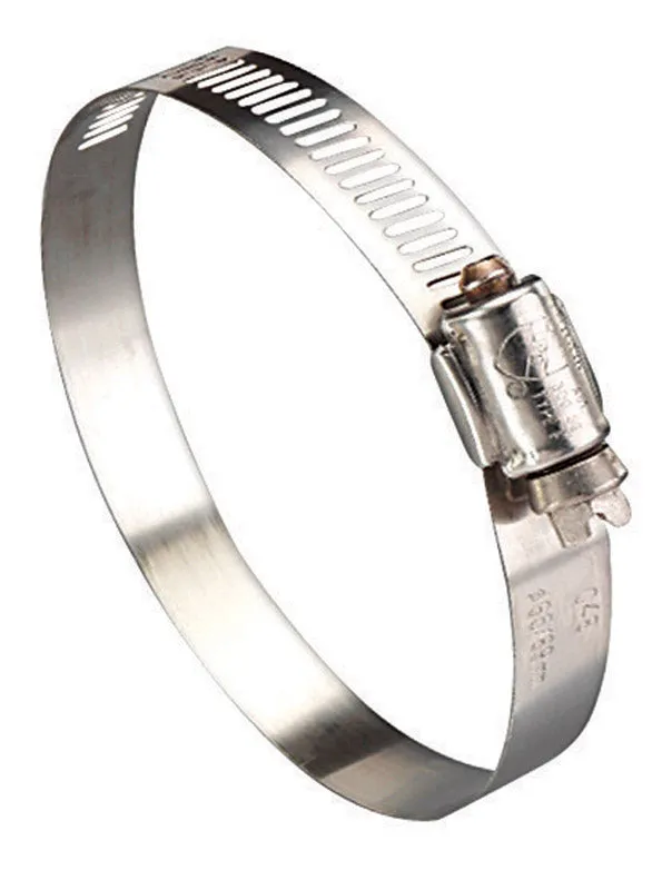 Ideal Tridon Hy Gear 2-1/2 in to 4-1/2 in. SAE 64 Silver Hose Clamp Stainless Steel Band