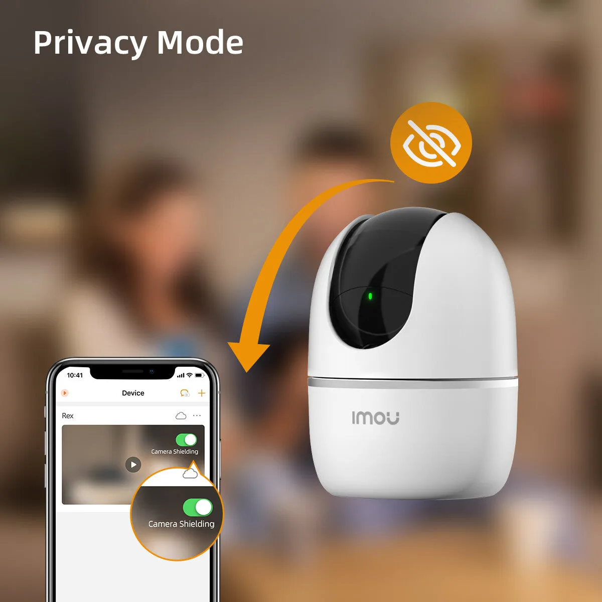 IMOU A1, 1080P/2MP, Indoor Pan & Tilt Smart Wi-Fi Plug-In Security Camera