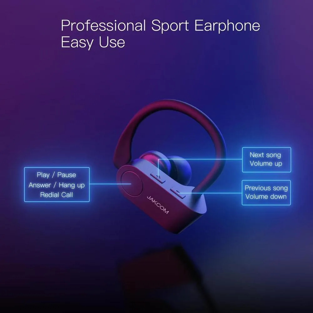 Jakcom SE3 Professional Sport Wireless Earphone as Earphones Headphones in bloototh earphone free shipping airbuds