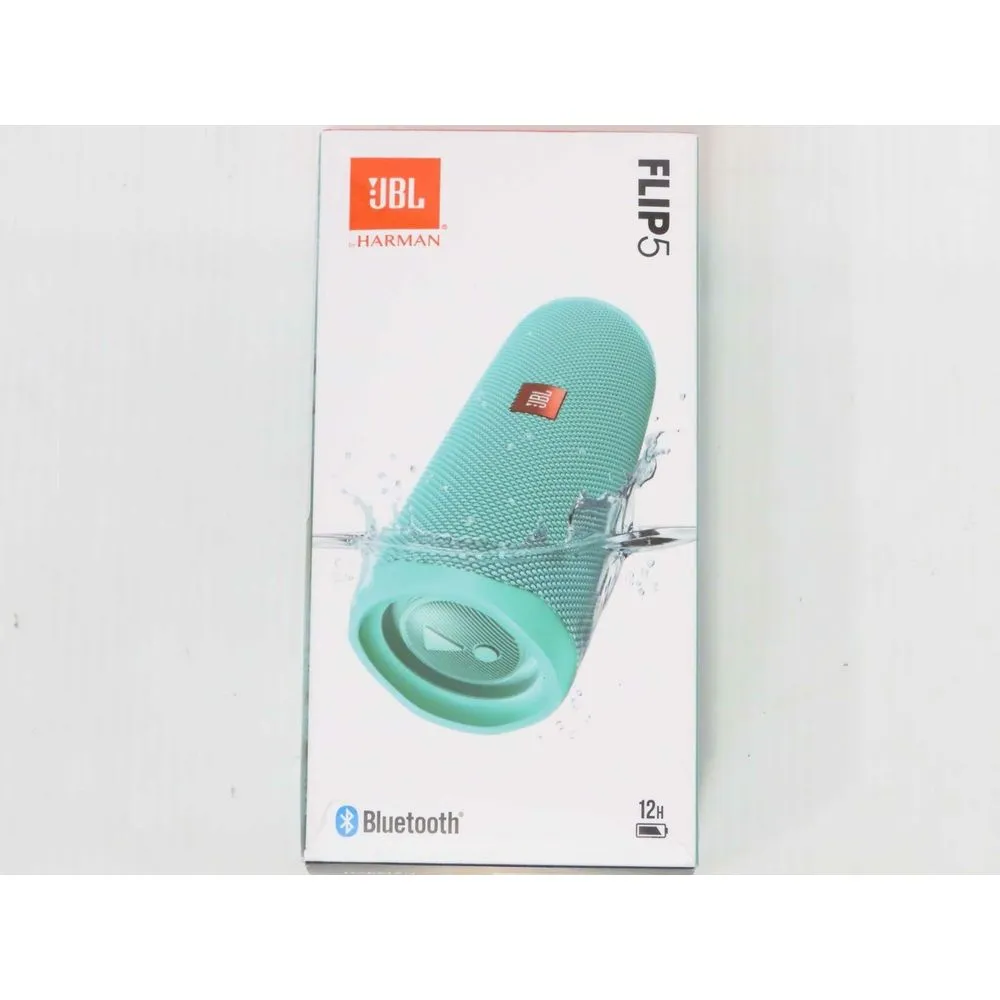 JBL JBLFLIP5TEALAM Flip 5 Portable Waterproof Wireless Bluetooth Speaker Teal