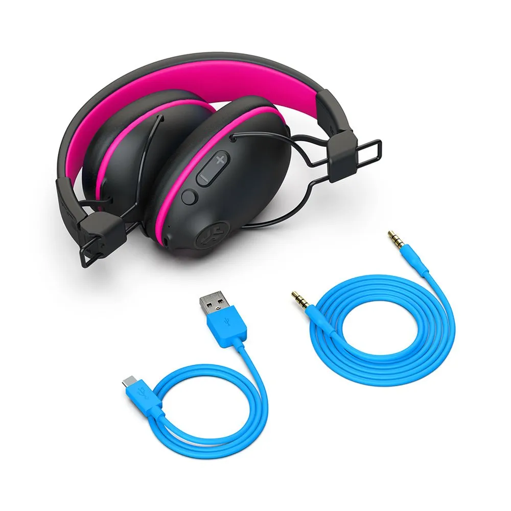 JLab JBuddies Pro Wireless Headphones - Black/Pink