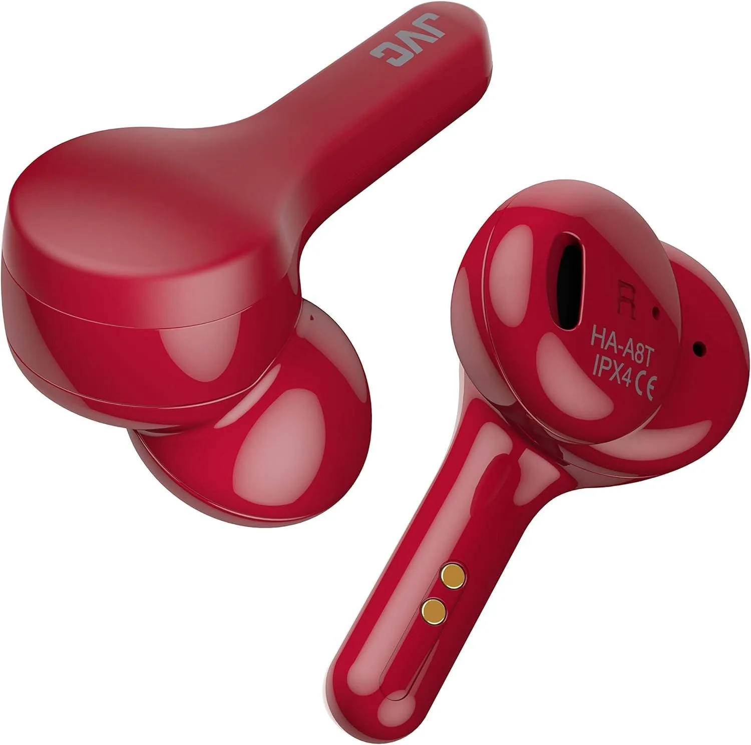 JVC Earbuds True Wireless Headphones Red - HA-A8T-R-U