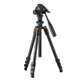 K&F Concept K234A0 K-Series Portable Video Tripod with 3kg Payload, 360 Degree Panoramic Shooting and Arca-Swiss Quick Release Plates for Camera & Smartphones | KF09-115