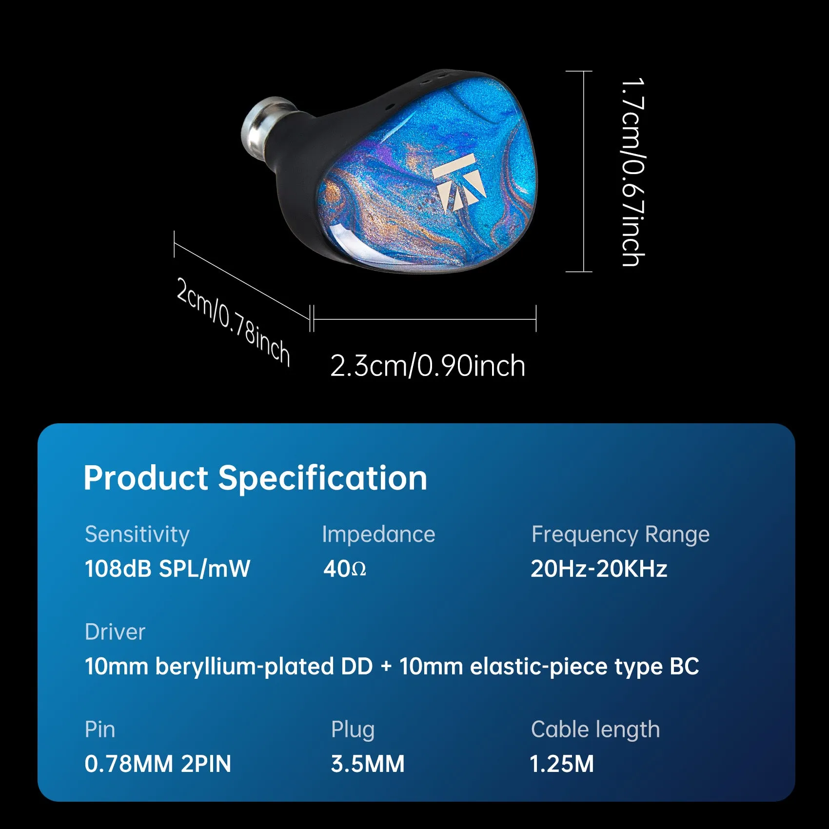 【KBEAR KB02】 Best Bass In-ear Earphones Beryllium Dynamic Driver Hybrid HiFi Elastic-piece Type Bone Conduction Best IEM Headphones for singers