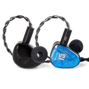 【KBEAR KB02】 Best Bass In-ear Earphones Beryllium Dynamic Driver Hybrid HiFi Elastic-piece Type Bone Conduction Best IEM Headphones for singers