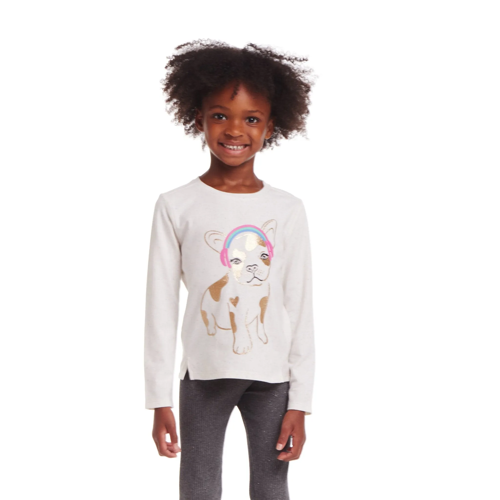 Kids Long Sleeve Neps Tee | Neon Dog