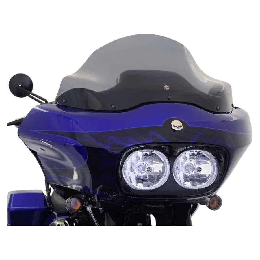 Klockwerks Flare Windshield - 12" - Dark Smoke - For 1998-2013 FLTR